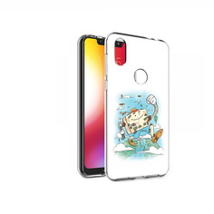 Чехол MyPads Tocco для Motorola One Счастливый чемодан (PT126881.369.166)