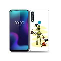 Чехол MyPads Tocco для BQ 6424L прикольный робот