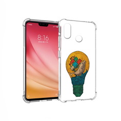 Чехол MyPads Tocco для Xiaomi Mi 8 кит в лампочке с парусами (PT110454.314.387)