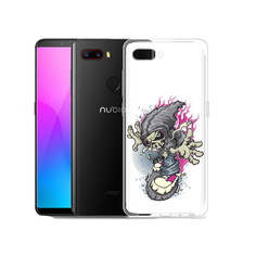 Чехол MyPads Tocco для ZTE Nubia Z18 нарисованный скелет на скейт борде (PT115657.463.512)