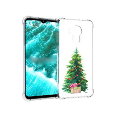 Чехол MyPads Tocco для Nokia C30 Елка новогодняя с подарками акварель (PT227054.117.78)