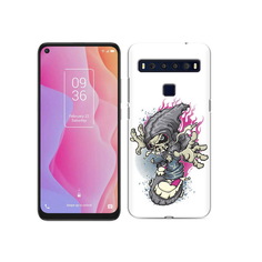 Чехол MyPads Tocco для TCL 10L нарисованный скелет на скейт борде
