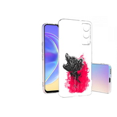 Чехол MyPads Tocco для Vivo V21E медведь в дымке (PT161736.380.463)