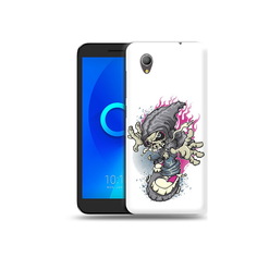 Чехол MyPads Tocco для Alcatel 1 нарисованный скелет на скейт борде (PT227134.658.512)
