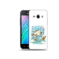 Чехол MyPads Tocco для Samsung Galaxy J1 Счастливый чемодан (PT12095.602.166)