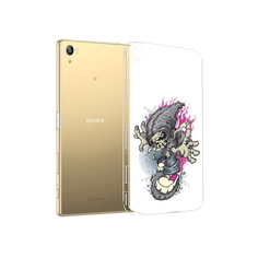 Чехол MyPads Tocco для Sony Xperia Z5 Premium нарисованный скелет на скейт борде