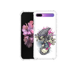 Чехол MyPads Tocco для Samsung Galaxy Z Flip нарисованный скелет на скейт борде