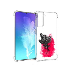 Чехол MyPads Tocco для Samsung Galaxy S21 медведь в дымке (PT157088.510.463)