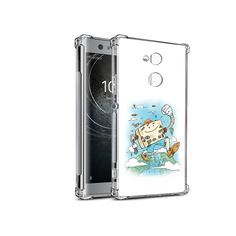 Чехол MyPads Tocco для Sony Xperia XA2 Счастливый чемодан (PT99627.238.166)