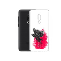 Чехол MyPads Tocco для Meizu M15 Plus медведь в дымке
