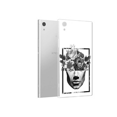 Чехол MyPads Tocco для Sony Xperia XA1 черно белая ваза в абстракции (PT67093.240.678)