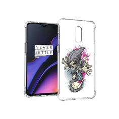 Чехол MyPads Tocco для OnePlus 7 нарисованный скелет на скейт борде (PT227043.140.512)