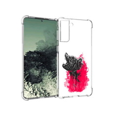 Чехол MyPads Tocco для Samsung Galaxy S21+ медведь в дымке (PT157355.533.463)