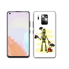 Чехол MyPads Tocco для Oukitel C18 Pro прикольный робот