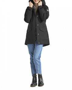 Парка женская Didriksons Frida черная XL