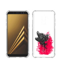 Чехол MyPads Tocco для Samsung Galaxy A6+ (2018) медведь в дымке (PT111520.594.463)