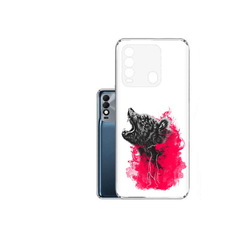 Чехол MyPads Tocco для Tecno Spark 8 медведь в дымке