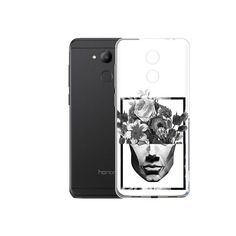 Чехол MyPads Tocco для Honor 6C черно белая ваза в абстракции (PT67887.49.678)