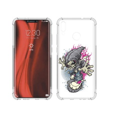 Чехол MyPads Tocco для Honor 8X нарисованный скелет на скейт борде (PT118984.69.512)