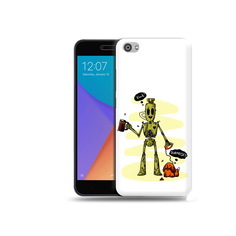Чехол MyPads Tocco для Xiaomi Redmi Note 5A прикольный робот (PT75665.324.557)