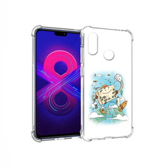 Чехол MyPads Tocco для Honor 8X Max Счастливый чемодан (PT118941.31.166)