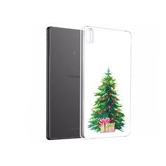Чехол MyPads Tocco для Sony Xperia X Performance Елка новогодняя с подарками акварель