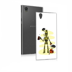 Чехол MyPads Tocco для Sony Xperia E5 прикольный робот (PT50363.248.557)