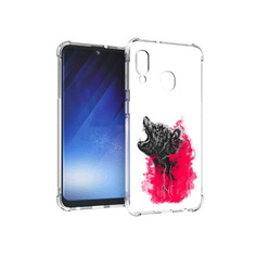 Чехол MyPads Tocco для Samsung Galaxy A20e медведь в дымке (PT133424.505.463)