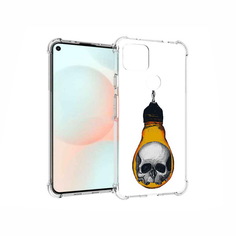 Чехол MyPads Tocco для Google Pixel 5A череп в лампочке