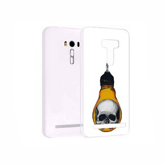 Чехол MyPads Tocco для Asus ZenFone 2 Laser (ZE550KL) череп в лампочке