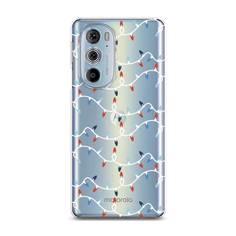 Чехол на Motorola Edge 30 Pro "Разноцветная гирлянда" Case Place