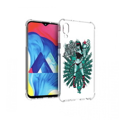 Чехол MyPads Tocco для Samsung Galaxy M10 нарисованная девушка в татуировках