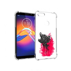 Чехол MyPads Tocco для Motorola Moto E6 медведь в дымке (PT227058.343.463)