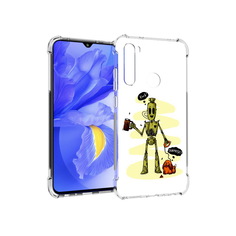 Чехол MyPads Tocco для Xiaomi Redmi Note 8T прикольный робот (PT140720.278.557)