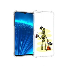 Чехол MyPads Tocco для Vivo V21E прикольный робот (PT226954.394.557)