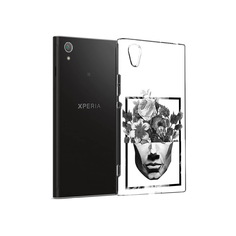 Чехол MyPads Tocco для Sony Xperia XA1 Plus черно белая ваза в абстракции