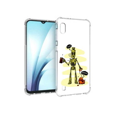 Чехол MyPads Tocco для Samsung Galaxy A10 прикольный робот (PT147645.531.557)