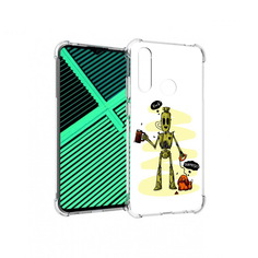 Чехол MyPads Tocco для Motorola Moto G8 Power Lite прикольный робот (PT227069.358.557)