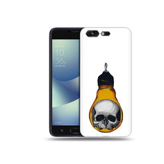 Чехол MyPads Tocco для Asus ZenFone 4 Pro (ZS551KL) череп в лампочке