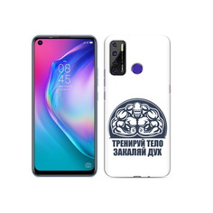 Чехол MyPads Tocco для Tecno Camon 15 бодибилдинг закаляй дух
