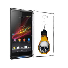 Чехол MyPads Tocco для Sony Xperia L2 череп в лампочке (PT99662.233.676)