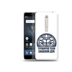Чехол MyPads Tocco для Nokia 6 бодибилдинг закаляй дух