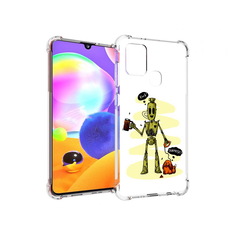 Чехол MyPads Tocco для Samsung Galaxy A21s прикольный робот (PT149116.528.557)