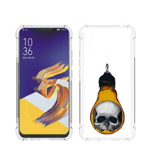 Чехол MyPads Tocco для Asus ZenFone 5 череп в лампочке