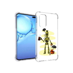 Чехол MyPads Tocco для Vivo V19 прикольный робот (PT147328.392.557)
