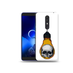 Чехол MyPads Tocco для Alcatel 1X череп в лампочке (PT133941.659.676)