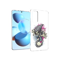 Чехол MyPads Tocco для Xiaomi Mi Civi нарисованный скелет на скейт борде
