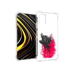 Чехол MyPads Tocco для Xiaomi Poco M3 медведь в дымке (PT156204.280.463)