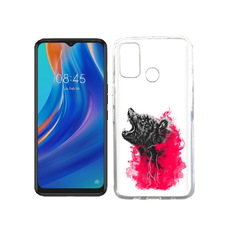 Чехол MyPads Tocco для Tecno Spark 7T медведь в дымке