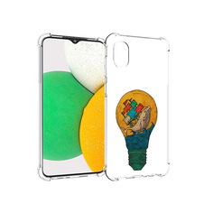 Чехол MyPads Tocco для Samsung Galaxy A03 Core кит в лампочке с парусами